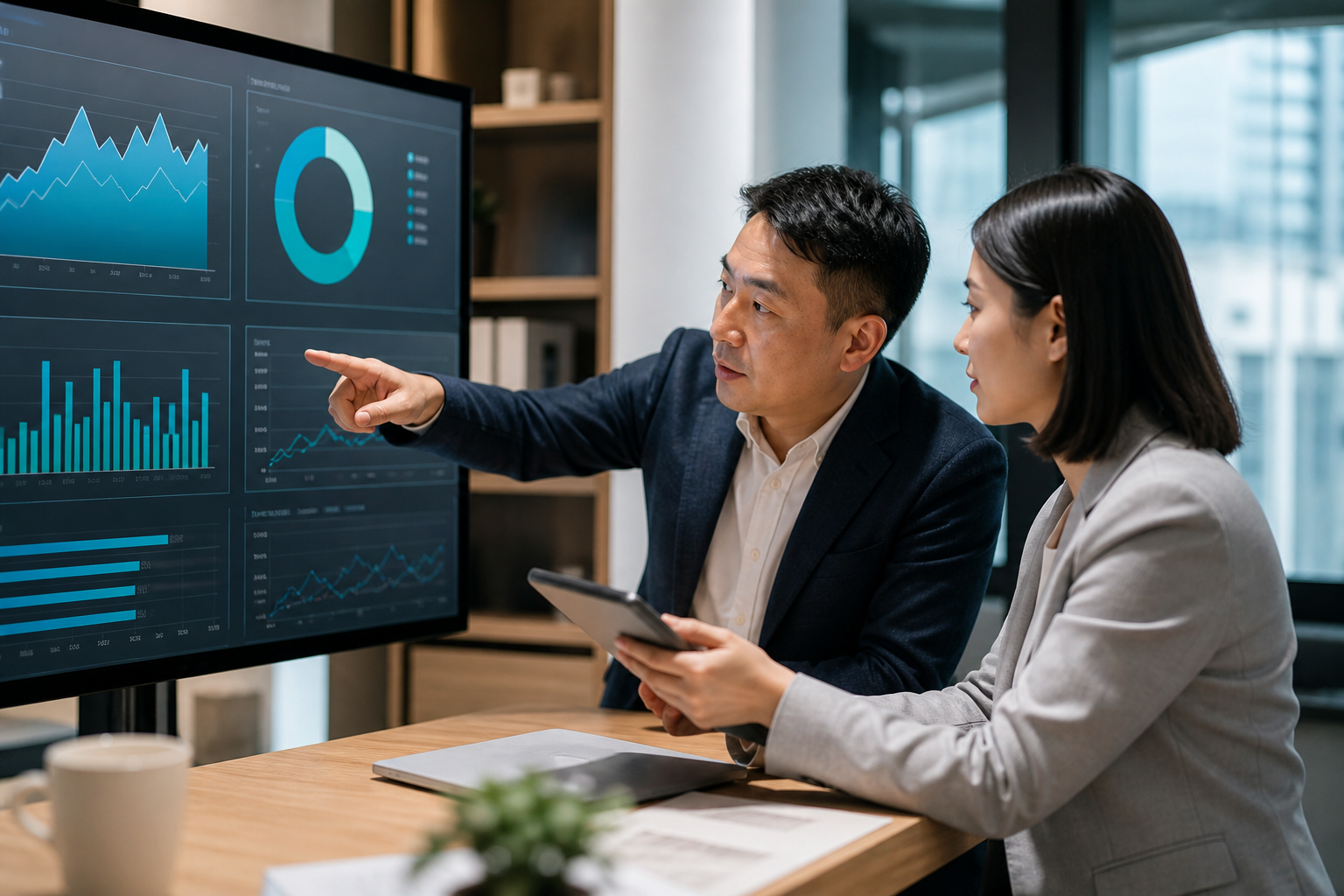 企業決策者檢視數碼營運數據